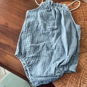 Light Blue Sleeveless Romper